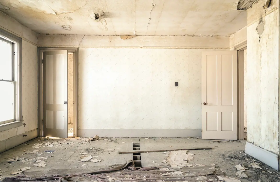 Waste disposal crew managing a cleanout project in Lake Butler